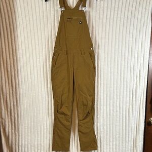 Flylow Trailworks nylon, hiking, workwear Bib golden brown overalls size S